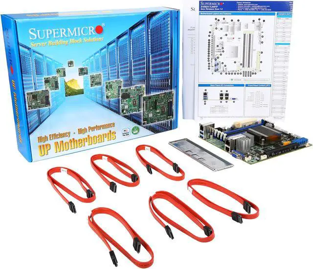 Alt view image 5 of 5 - SUPERMICRO MBD-X10SDV-4C-TLN2F-O Intel Xeon D-1521 Mini ITX Server Motherboard