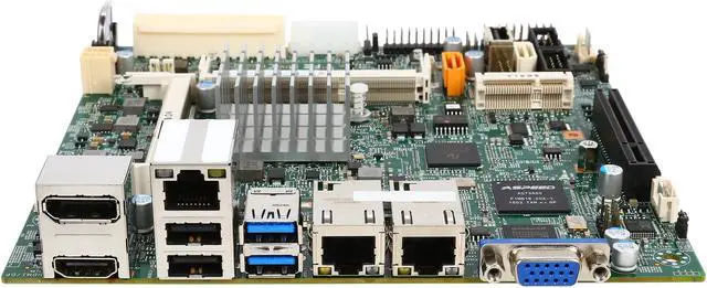 Alt view image 3 of 5 - SUPERMICRO MBD-X11SBA-F-O Mini ITX Server Motherboard Socket FCBGA1170 Intel N3700 1600 / 1333 / 1066 MHz DDR3 SO-DIMM, 204-pin gold-plated DIMMs