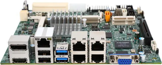 Alt view image 2 of 5 - SUPERMICRO MBD-X11SBA-LN4F-O Mini ITX Server Motherboard Socket FCBGA1170 Intel N3700 1600 / 1333 / 1066 MHz DDR3 SO-DIMM, 204-pin gold-plated DIMMs