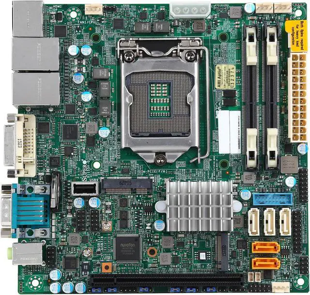 Alt view image 3 of 5 - SUPERMICRO MBD-X11SSV-Q-O Mini ITX Server Motherboard LGA 1151 Intel Q170