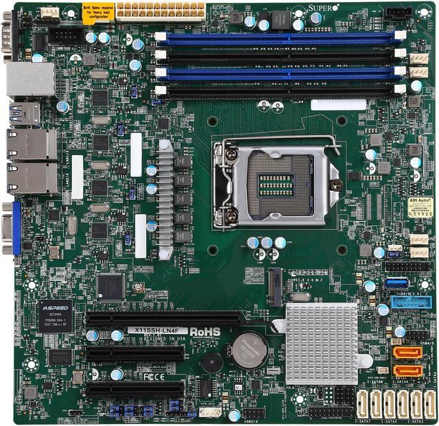 SUPERMICRO MBD-X11SSH-LN4F-O Micro ATX Server Motherboard - Newegg.com