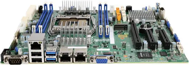 Alt view image 3 of 5 - SUPERMICRO X10SRM-TF Micro ATX Server Motherboard R3 (LGA 2011) Intel C612