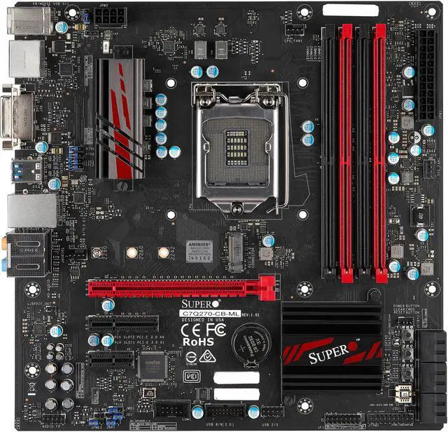 Alt view image 2 of 3 - SUPERMICRO C7Q270-CB-ML LGA 1151 Intel Q270 HDMI USB 3.0 Micro ATX Motherboards - Intel