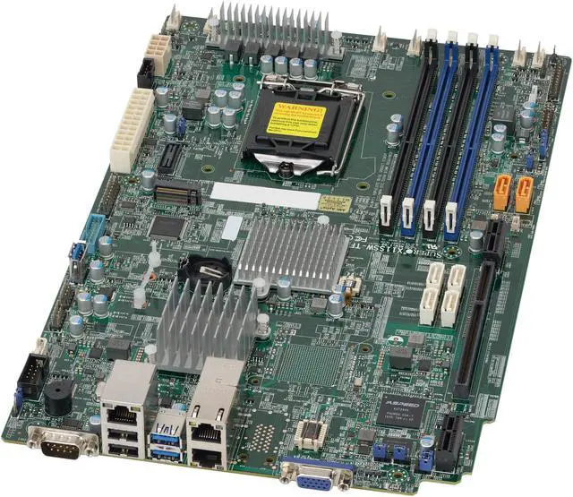 Alt view image 2 of 8 - SUPERMICRO MBD-X11SSW-TF-O Proprietary Motherboard LGA 1151 Intel C236
