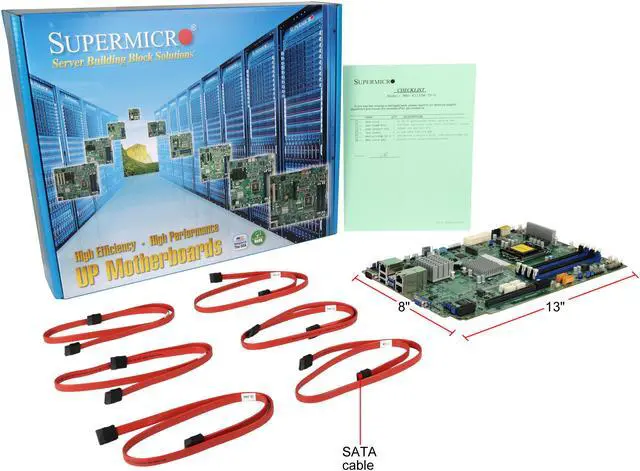 Alt view image 8 of 8 - SUPERMICRO MBD-X11SSW-TF-O Proprietary Motherboard LGA 1151 Intel C236