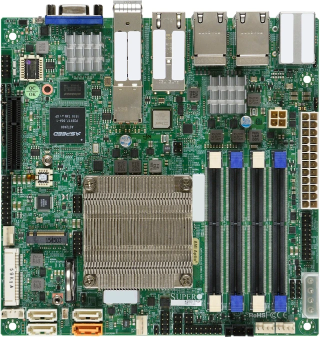 Main image of SUPERMICRO MBD-A2SDI-TP8F-O Mini ITX Server Motherboard