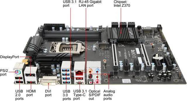 Alt view image 2 of 5 - SUPERMICRO MBD-C7Z370-CG-L-O LGA 1151 (300 Series) Intel Z370 HDMI USB 3.0 ATX Intel Motherboard