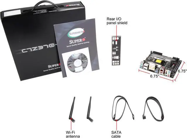 Alt view image 6 of 13 - SUPERMICRO MBD-C7Z370-CG-IW-O LGA 1151 (300 Series) Intel Z370 HDMI Mini ITX Intel Motherboard