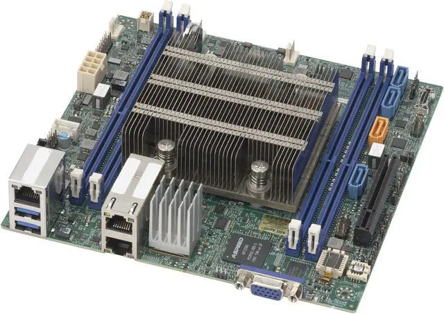 Alt view image 2 of 2 - Supermicro X11SDV-4C-TLN2F Server Motherboard - Intel Xeon D-2123IT Quad-core (4 Core) 2.20 GHz - 1 x Retail Pack