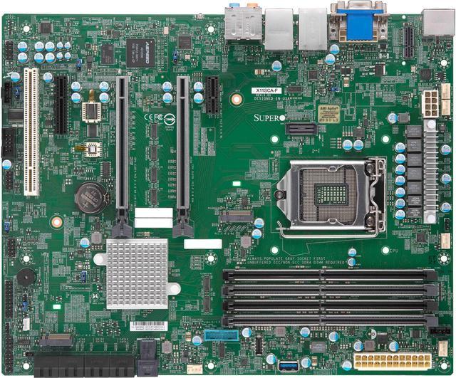 SUPERMICRO MBD-X11SCA-F-O LGA 1151 Intel C246 DDR4 U.2 M.2 DP HDMI DVI VGA  IPMI ATX Workstation Motherboard