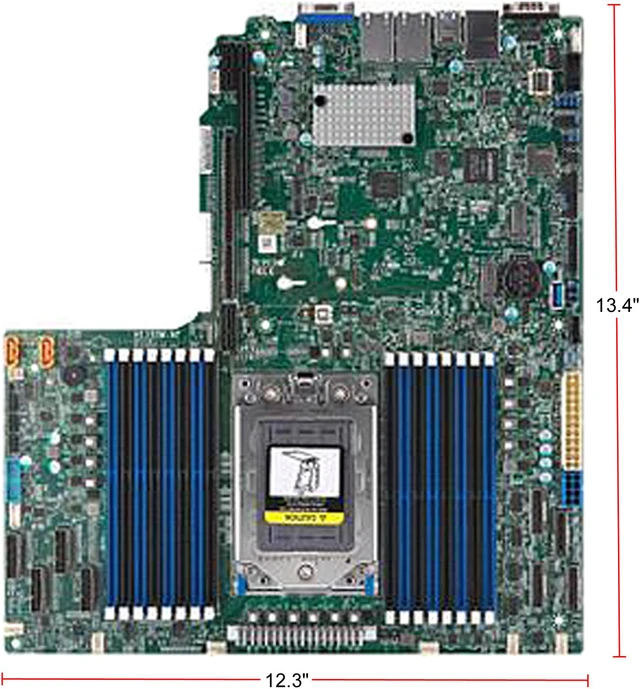 Alt view image 2 of 2 - SUPERMICRO MBD-H11SSW-NT-O Proprietary Server Motherboard Socket SP3