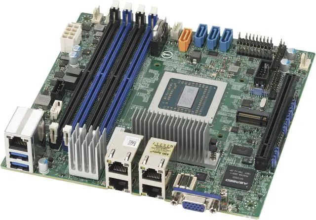 Alt view image 2 of 6 - SUPERMICRO MBD-M11SDV-4CT-LN4F-O Mini ITX Server Motherboard