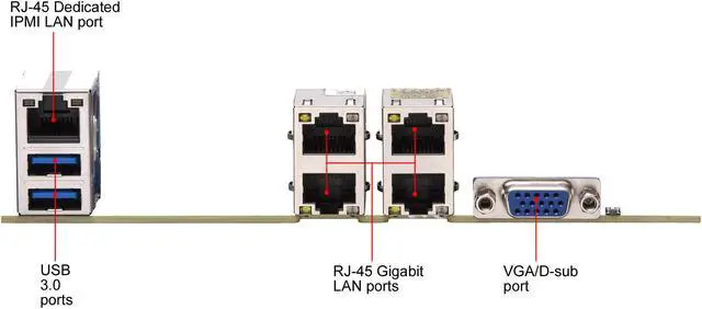 Alt view image 4 of 5 - SUPERMICRO MBD-M11SDV-8C+-LN4F-O Mini ITX Server Motherboard