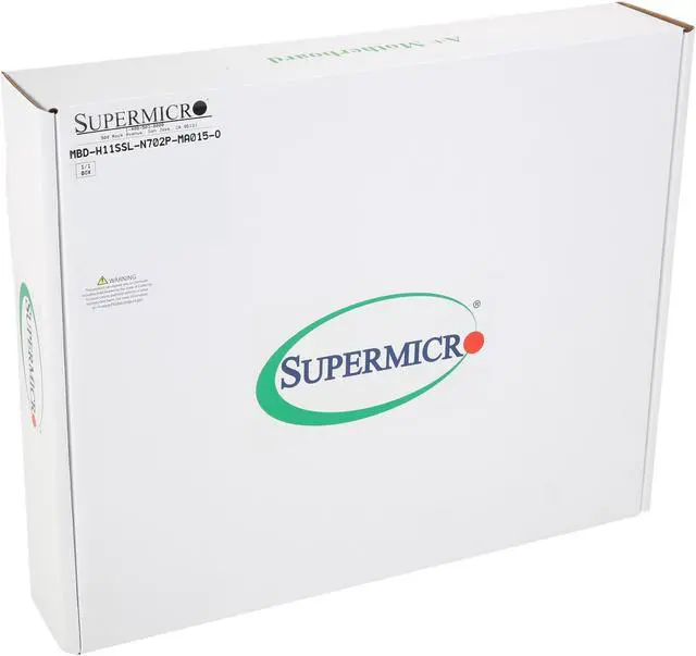 Alt view image 7 of 7 - SUPERMICRO MBD-H11SSL-NC Mainboard, Factory Installed with AMD EPYC Rome 64 Cores 7702P CPU