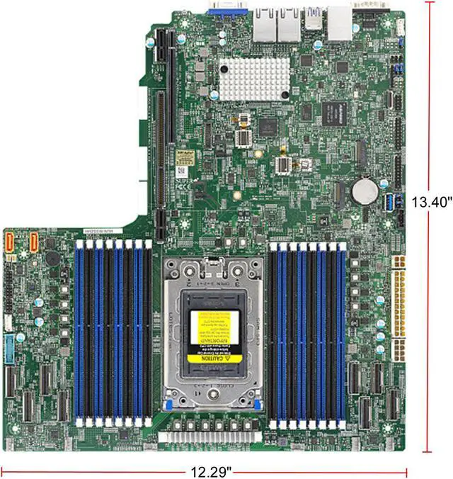 Alt view image 2 of 2 - SUPERMICRO MBD-H12SSW-NTR-O Proprietary Server Motherboard Socket SP3