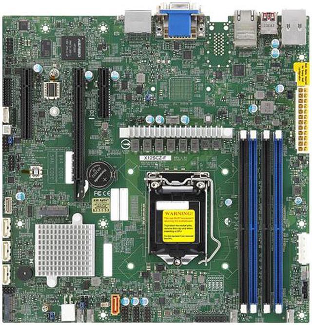 SUPERMICRO MBD-X12SCZ-QF-O Micro ATX Server Motherboard LGA 1200 Intel Q470