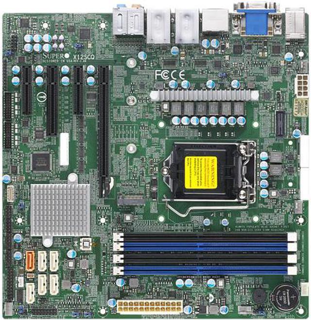 SUPERMICRO MBD-X12SCQ-O Micro ATX Server Motherboard LGA 1200 Intel Q470E