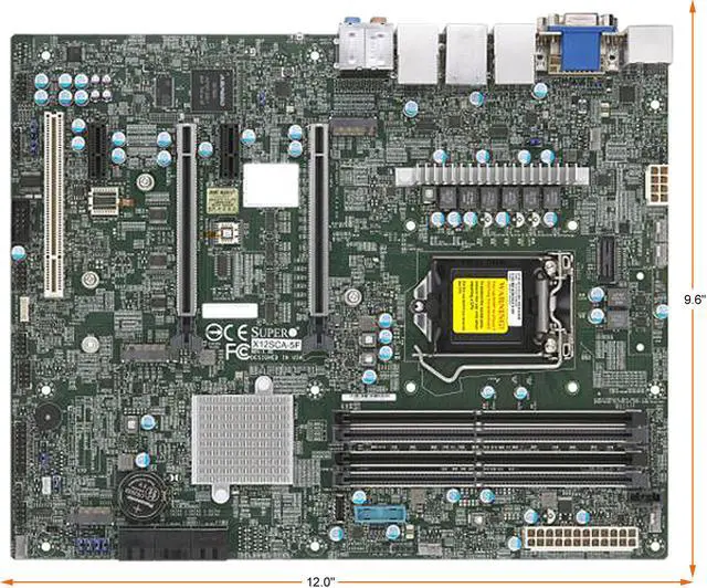 Alt view image 2 of 2 - SUPERMICRO MBD-X12SCA-5F-O ATX Workstation Motherboard LGA 1200 Intel W580