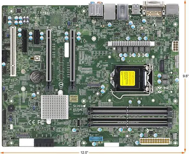 Alt view image 2 of 2 - SUPERMICRO MBD-X12SAE ATX Server Motherboard LGA 1200 Intel W480
