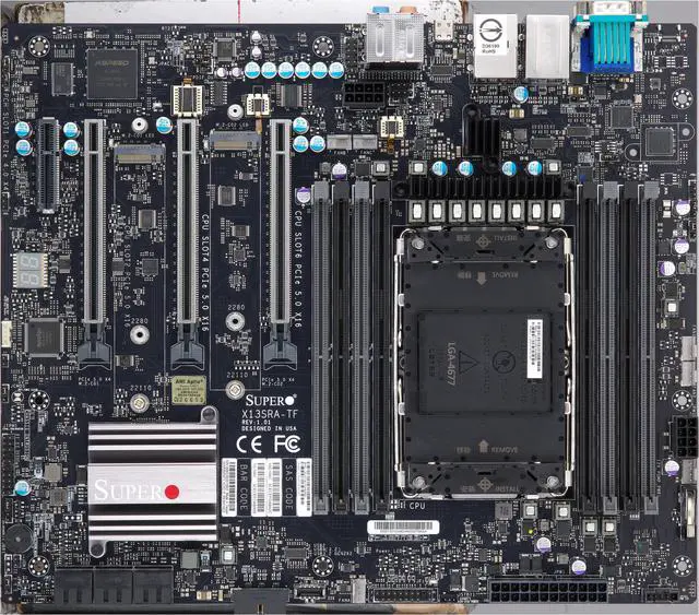 Alt view image 4 of 4 - Supermicro X13SRA-TF Motherboard, Intel® Xeon® W-3400 series, W-2400 series, W-3500 series, W-2500 series . Intel W790.