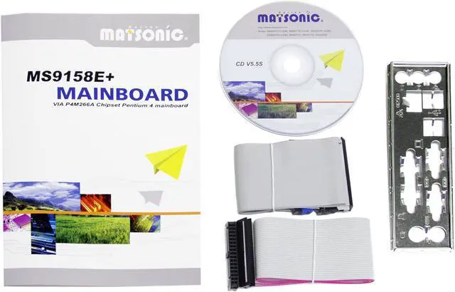 Alt view image 3 of 4 - MATSONIC MS9158E+ Socket 478 VIA P4M266A Micro ATX Intel Motherboard