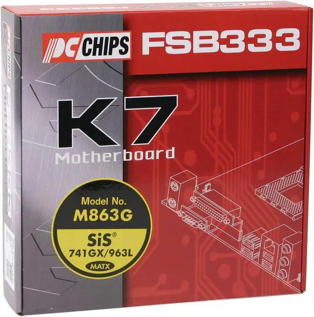 Alt view image 4 of 4 - PC CHIPS m863g 462(A) SiS 741GX Micro ATX AMD Motherboard