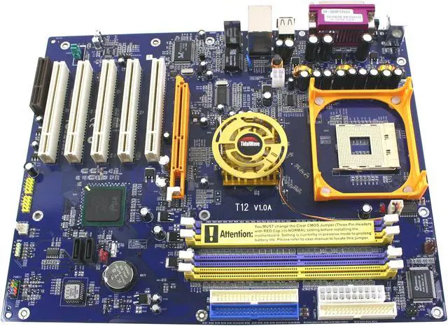 Alt view image 2 of 4 - PC CHIPS TidalWave T12 Socket 478 Intel 865PE ATX Intel Motherboard