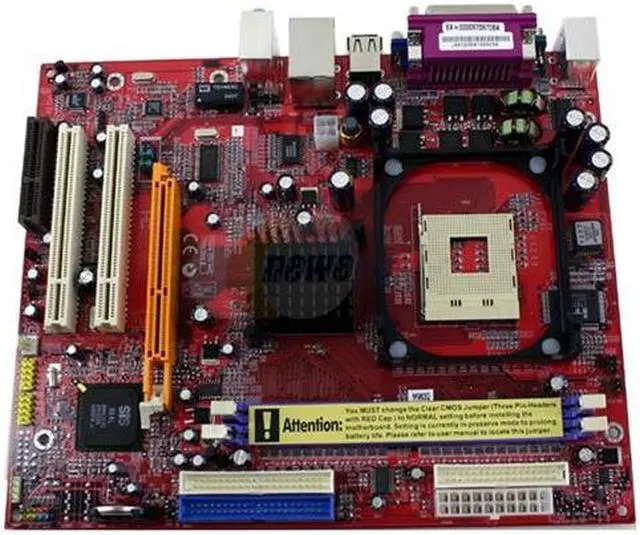 Alt view image 2 of 4 - PC CHIPS M963G V3.2 Socket 478 SiS 661FX Micro ATX Intel Motherboard