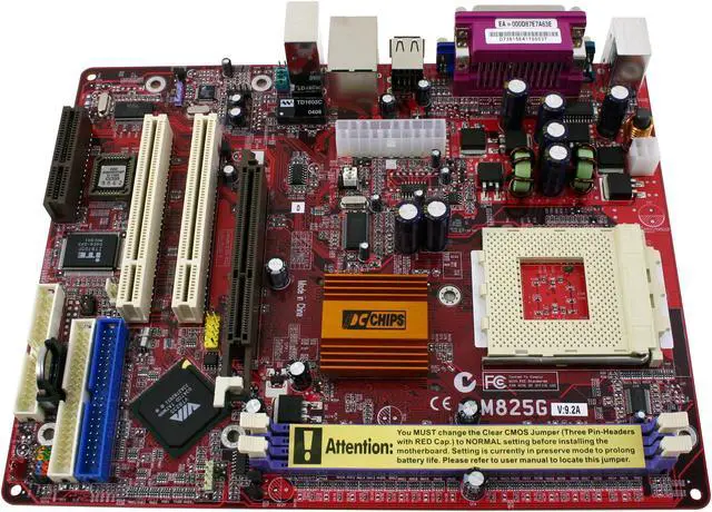 Alt view image 2 of 4 - PC CHIPS M825G (v9.2a) 462(A) VIA KM266Pro Micro ATX AMD Motherboard