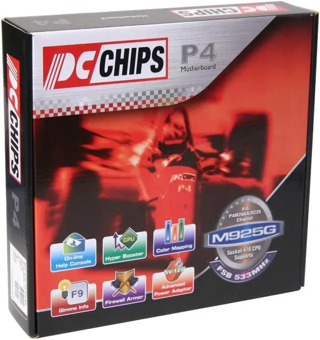 Alt view image 4 of 4 - PC CHIPS M925G V9.1B Socket 478 VIA P4M266A Micro ATX Intel Motherboard