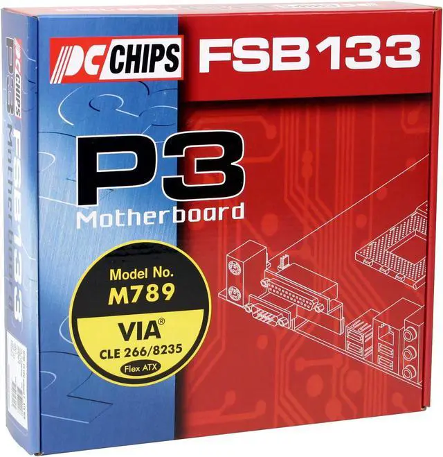 Alt view image 4 of 4 - PC CHIPS M789CG(V3.0A)             VIA C3 Samual 2 2000+ VIA CLE266 Flex ATX Motherboard / CPU Combo