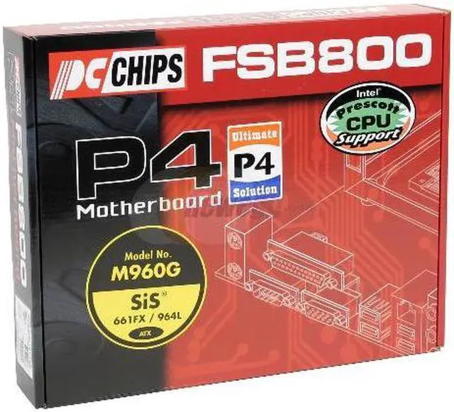Alt view image 4 of 4 - PC CHIPS M-960G Socket 478 SiS 661FX ATX Intel Motherboard