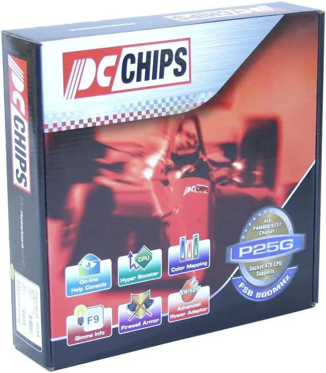 Alt view image 6 of 6 - PC CHIPS P25G (V3.0) Socket 478 VIA P4M800CE Micro ATX Intel Motherboard