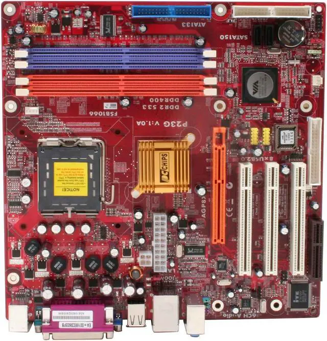 Alt view image 3 of 6 - PC CHIPS P23G (V3.0) LGA 775 VIA P4M800 PRO Micro ATX Intel Motherboard