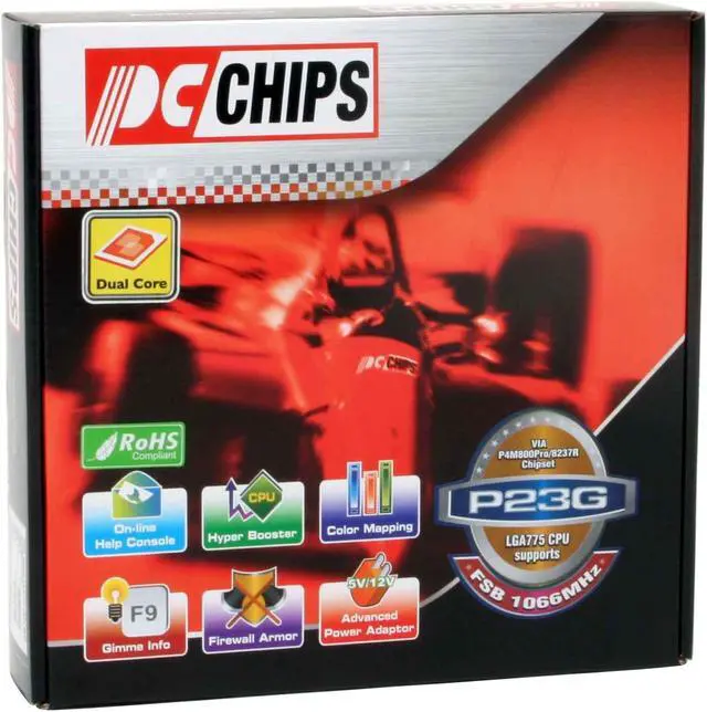 Alt view image 6 of 6 - PC CHIPS P23G (V3.0) LGA 775 VIA P4M800 PRO Micro ATX Intel Motherboard