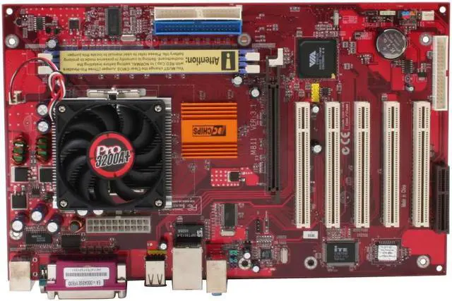 Alt view image 3 of 7 - PC CHIPS M811LU (V3.1)(Pro3200A+) AMD Athlon 2200+ A (462) VIA P4M266A ATX