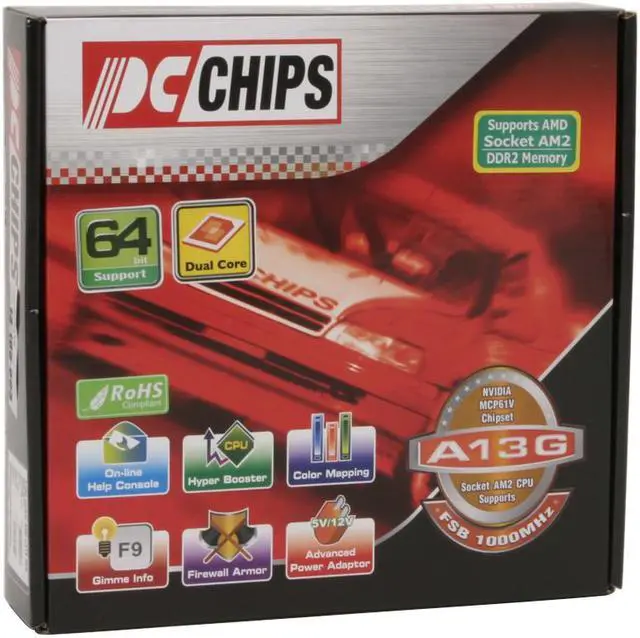 Alt view image 7 of 7 - PC CHIPS A13G V1.0 AM2 NVIDIA GeForce 6100 Micro ATX AMD Motherboard