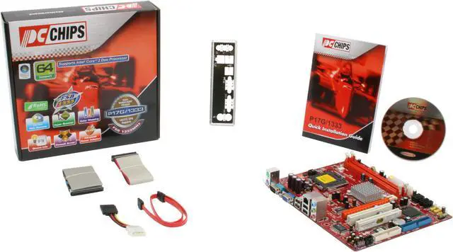 Alt view image 5 of 5 - PC CHIPS P17G/1333 LGA 775 Intel 945GC Micro ATX Intel Motherboard