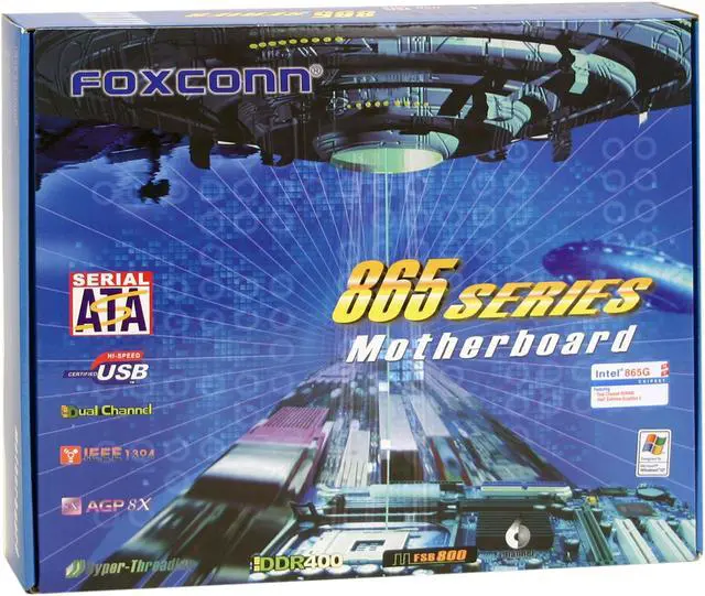 Alt view image 4 of 5 - Foxconn 865M01-G-6ELS Socket 478 Intel 865G Micro ATX Intel Motherboard