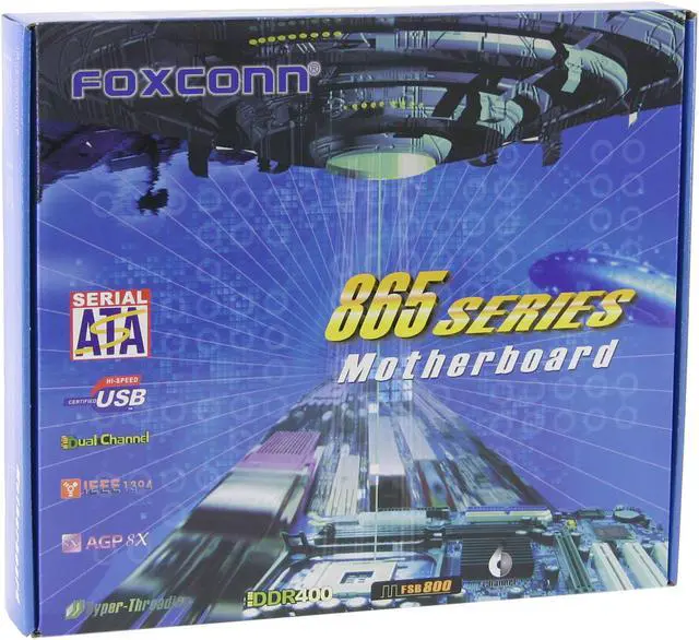 Alt view image 5 of 5 - Foxconn 865M01-G-6ELS Socket 478 Intel 865G Micro ATX Intel Motherboard