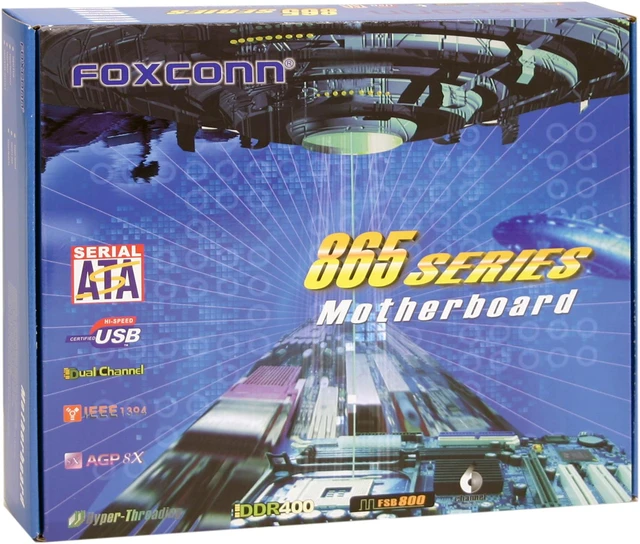 Open Box: Foxconn 865A01-PE-6EKRS Socket 478 ATX Intel Motherboard ...