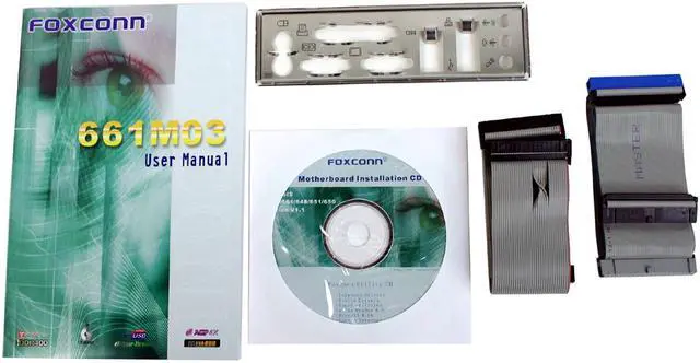 Alt view image 3 of 4 - Foxconn 661M03-G-6EL Socket 478 SiS 661FX Micro ATX Intel Motherboard