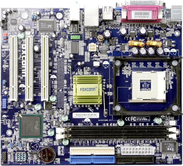 Alt view image 2 of 4 - Foxconn 845GV4MR-ES Socket 478 Intel 845GV Micro ATX Intel Motherboard