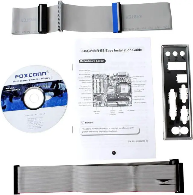 Alt view image 3 of 4 - Foxconn 845GV4MR-ES Socket 478 Intel 845GV Micro ATX Intel Motherboard