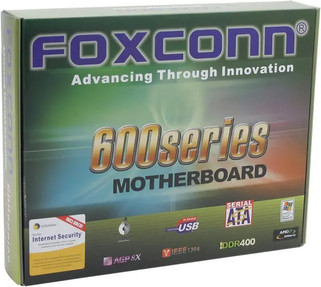 Alt view image 4 of 4 - Foxconn 600A01-6LRS 462(A) VIA KT600 ATX AMD Motherboard