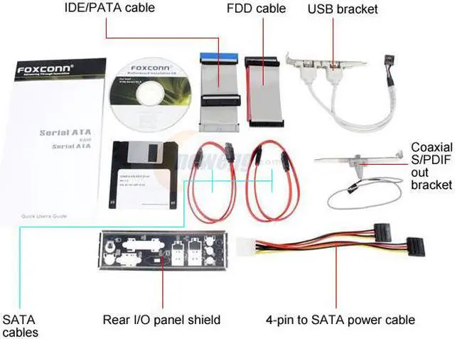 Alt view image 3 of 4 - Foxconn 915A01-P-8EKRS2 LGA 775 Intel 915P ATX Intel Motherboard