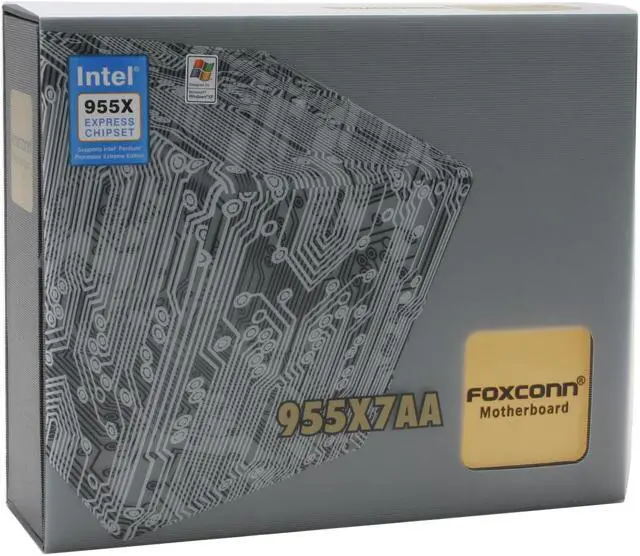 Alt view image 6 of 6 - Foxconn 955X7AA-8EKRS2 LGA 775 Intel 955X ATX Intel Motherboard