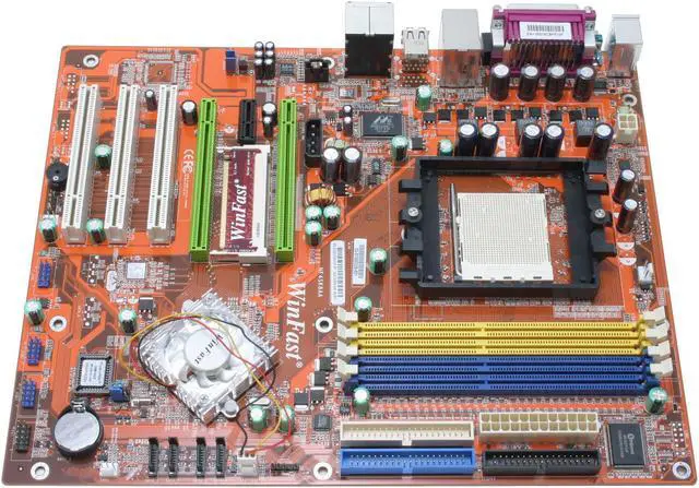 Alt view image 3 of 5 - Foxconn NF4SK8AA-8KRS 939 NVIDIA nForce4 SLI ATX AMD Motherboard