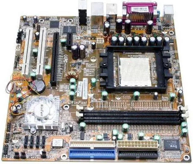 Alt view image 2 of 4 - Foxconn NF4K8MC-EKRS 939 NVIDIA nForce4 Micro ATX AMD Motherboard
