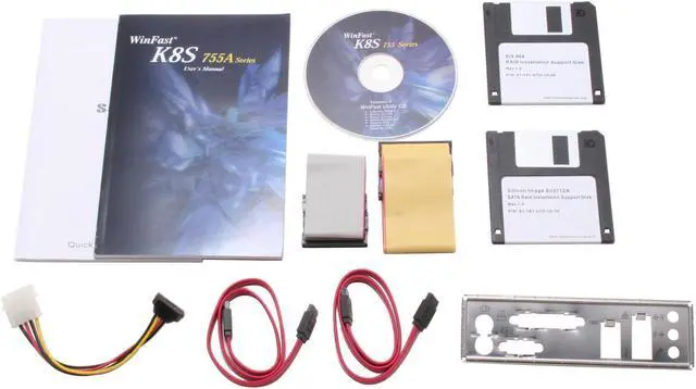 Alt view image 5 of 6 - Foxconn K8S755A-6ELRS 754 SiS 755 ATX AMD Motherboard